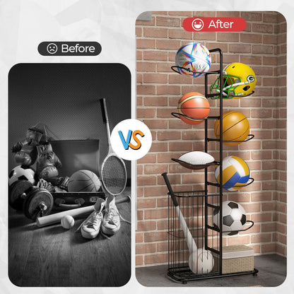 7-Tier Ball Storage Rack