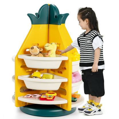 Pineapple 360° Rotation Toy Storage 