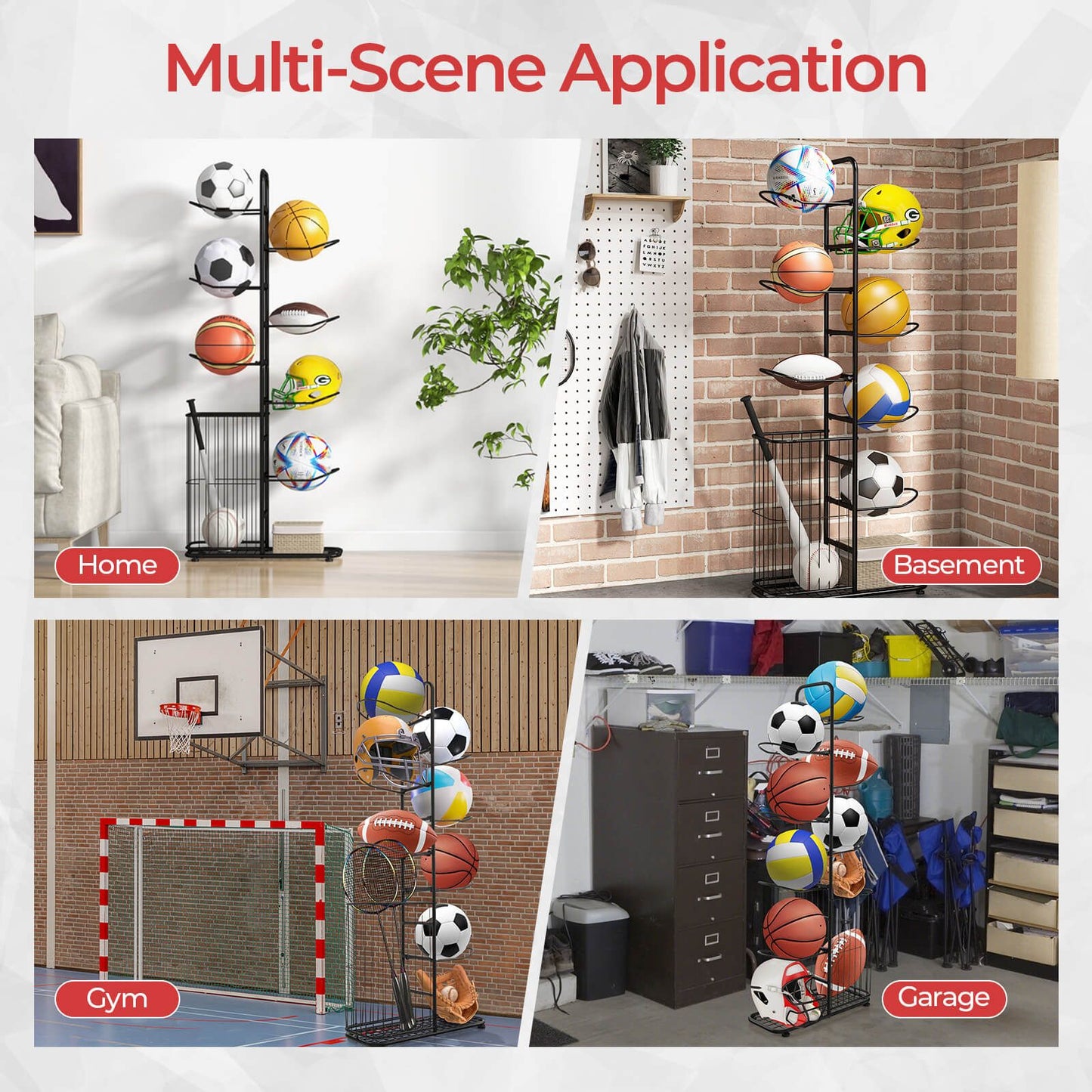 7-Tier Ball Storage Rack