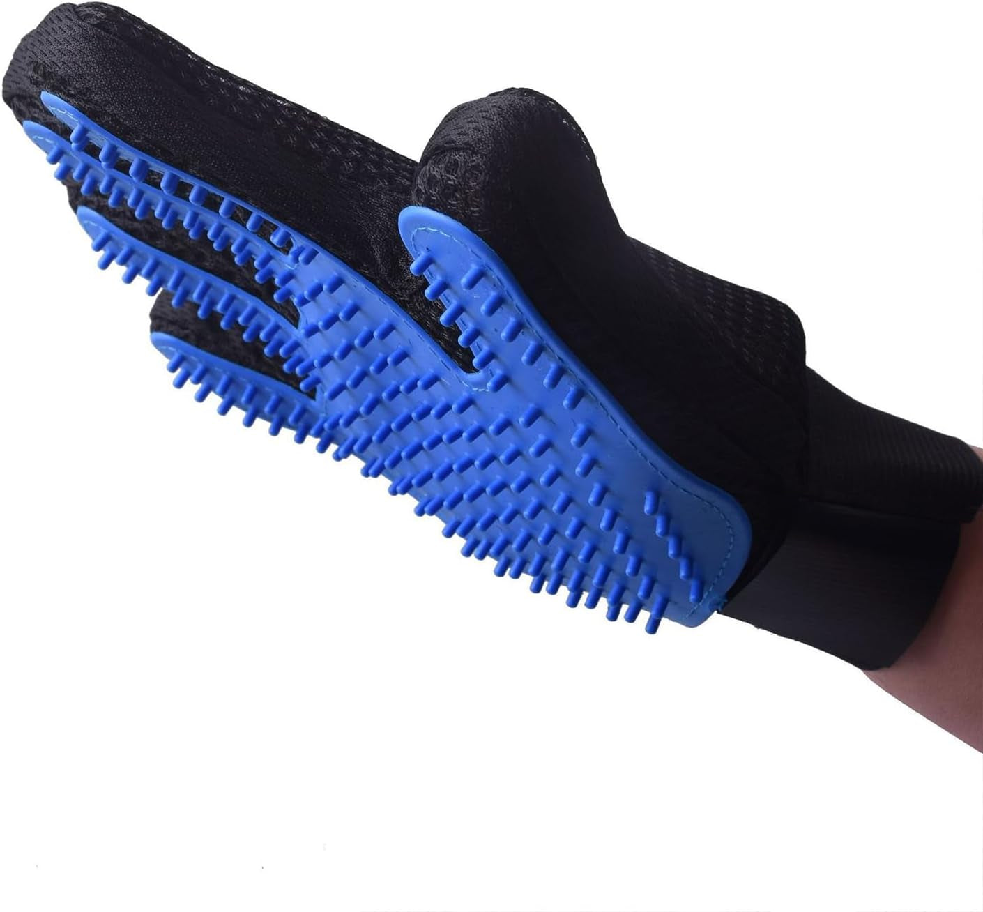 1 Piece Dog Washing Gloves(New 180 Pins), Pet Grooming Glove, Dog Brush Glove, Cat Mittens for Grooming, Furniture Pet Hair Remover Mitt, Pet Massage Glove for Cat Dog Horse Rabbit Animal-Right Hand