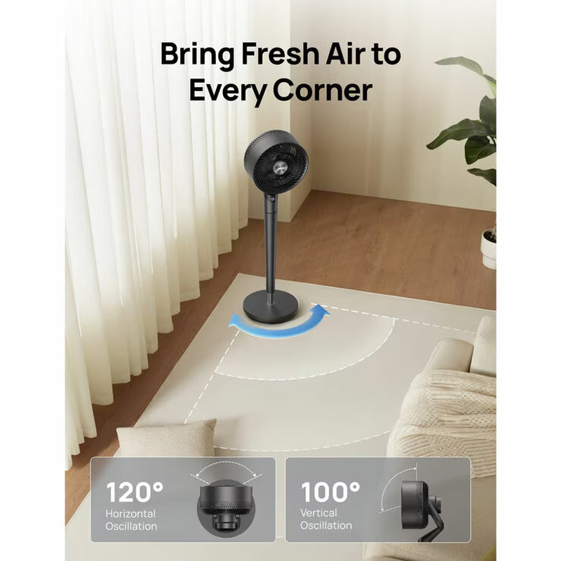  Smart Pedestal Fan with 3D Oscillation