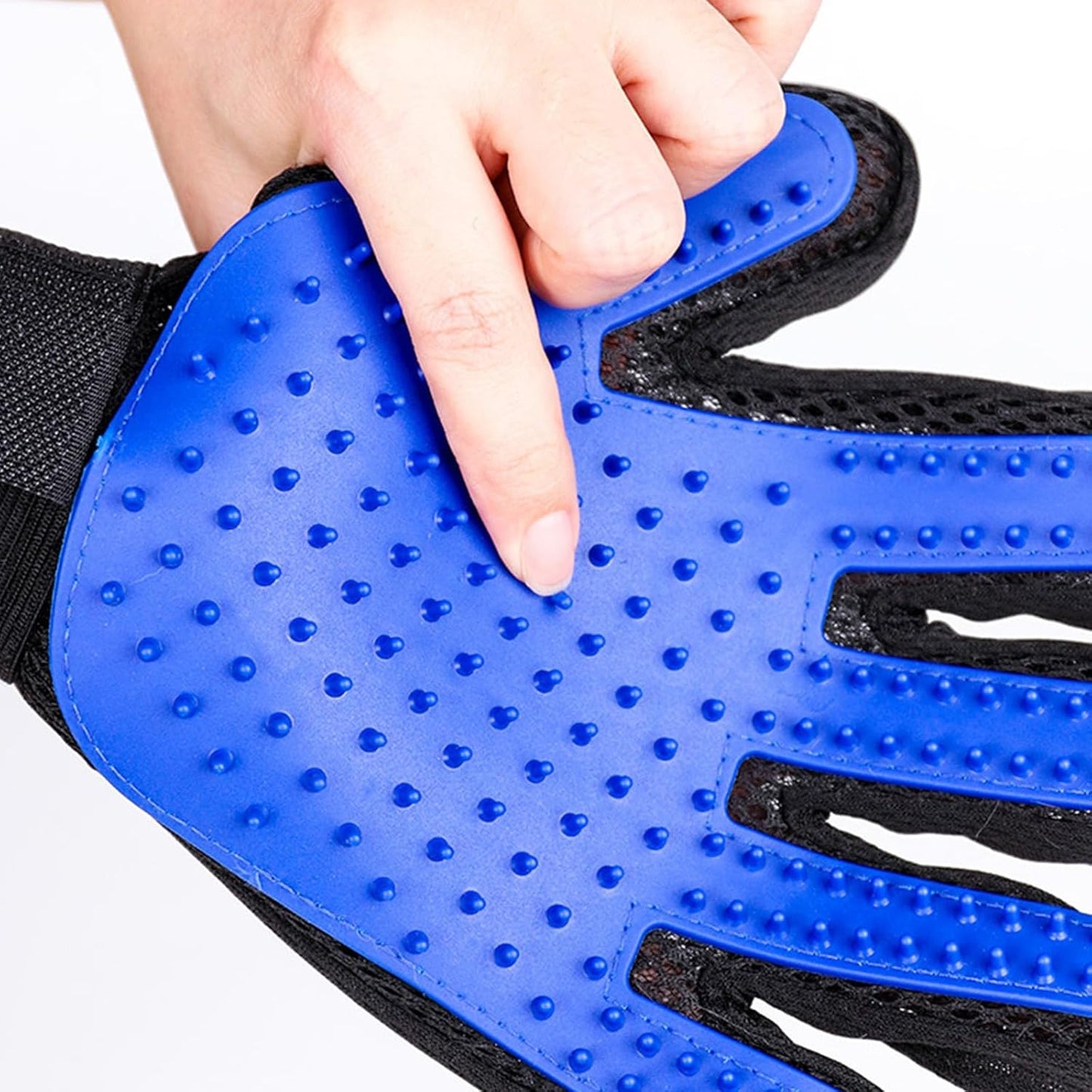 1 Piece Dog Washing Gloves(New 180 Pins), Pet Grooming Glove, Dog Brush Glove, Cat Mittens for Grooming, Furniture Pet Hair Remover Mitt, Pet Massage Glove for Cat Dog Horse Rabbit Animal-Right Hand