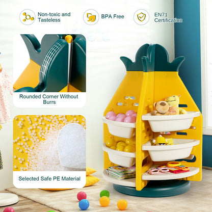 Pineapple 360° Rotation Toy Storage 