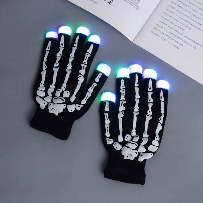  Party LED Rave Flashing Gloves 