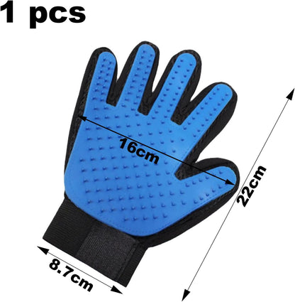1 Piece Dog Washing Gloves(New 180 Pins), Pet Grooming Glove, Dog Brush Glove, Cat Mittens for Grooming, Furniture Pet Hair Remover Mitt, Pet Massage Glove for Cat Dog Horse Rabbit Animal-Right Hand
