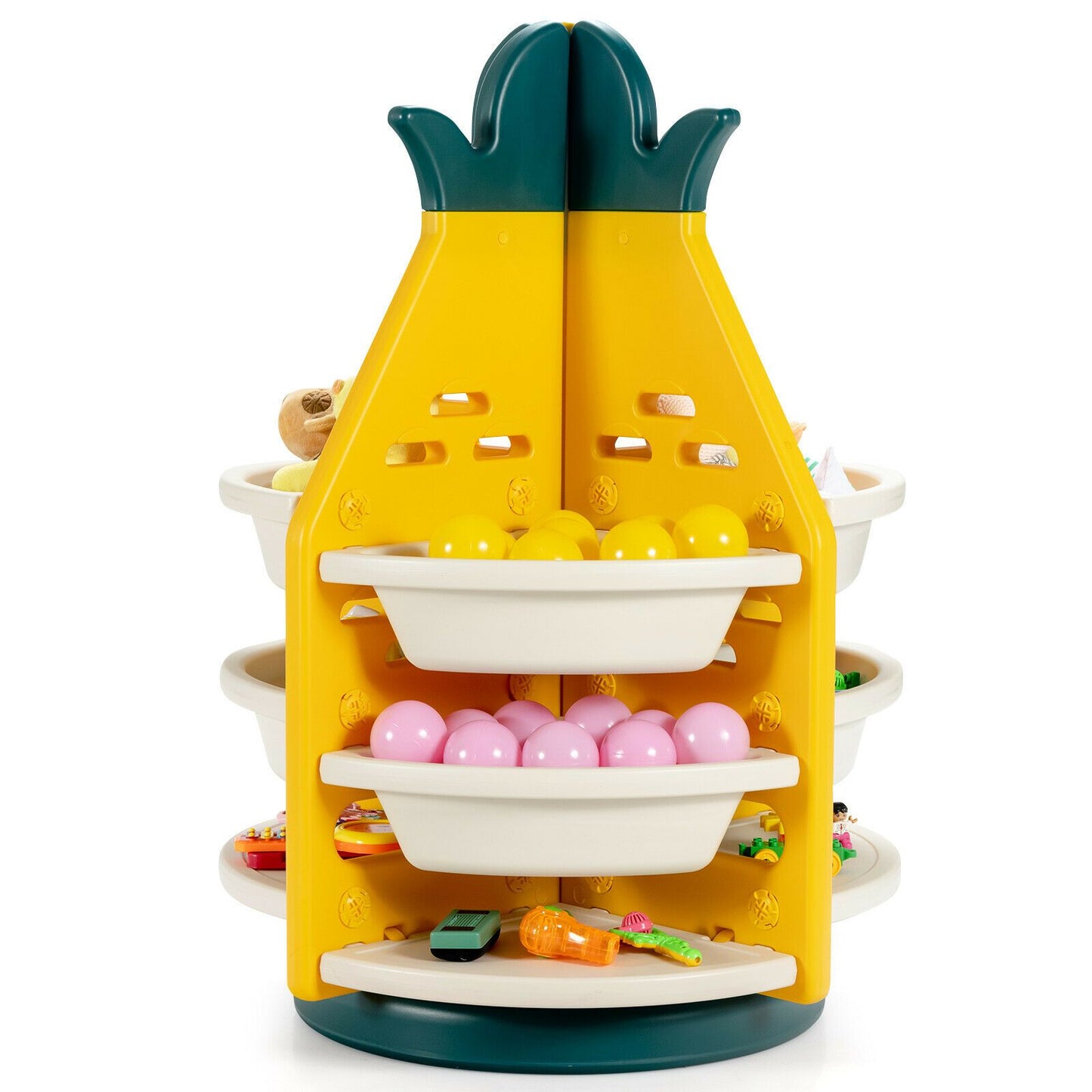 Pineapple 360° Rotation Toy Storage 