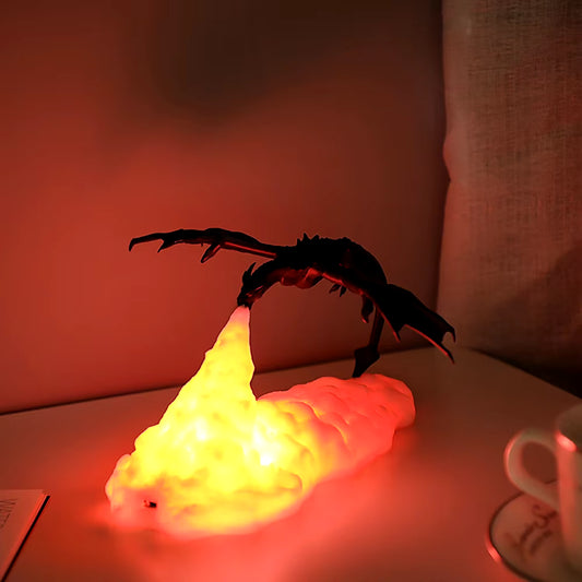 3D Printed Fire Dragon Light