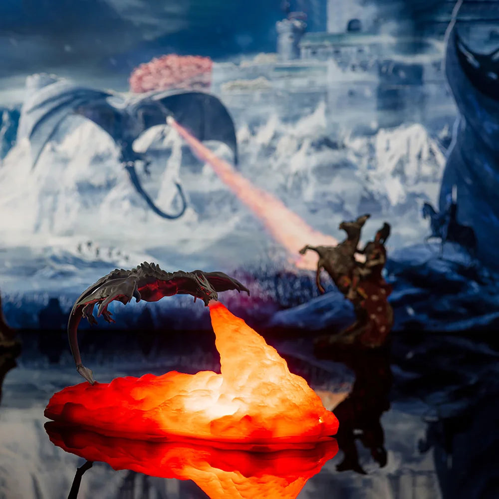 3D Printed Fire Dragon Light