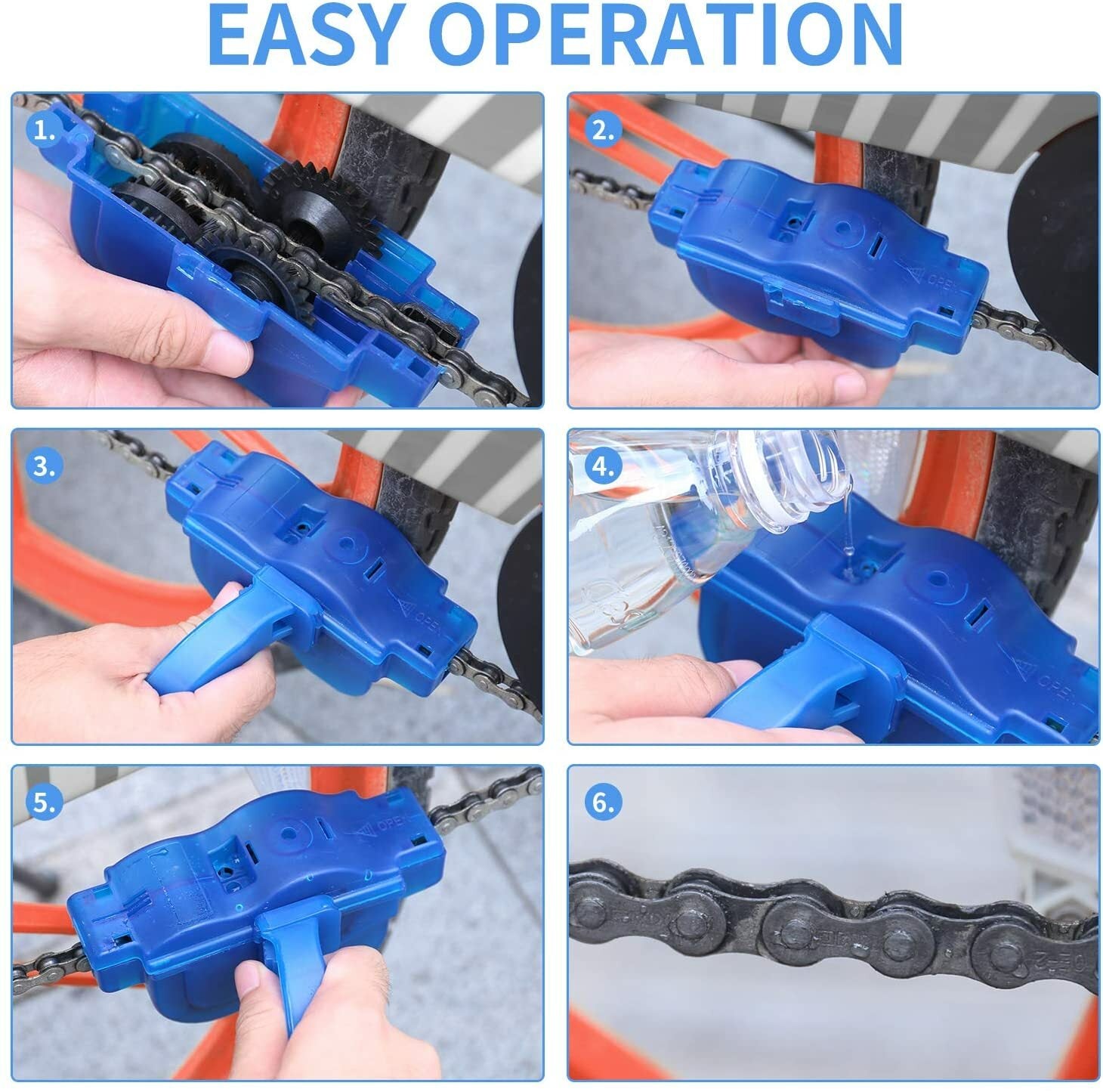 4PCS Bike Chain Cleaner Kit