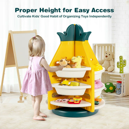 Pineapple 360° Rotation Toy Storage 