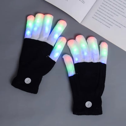  Party LED Rave Flashing Gloves 