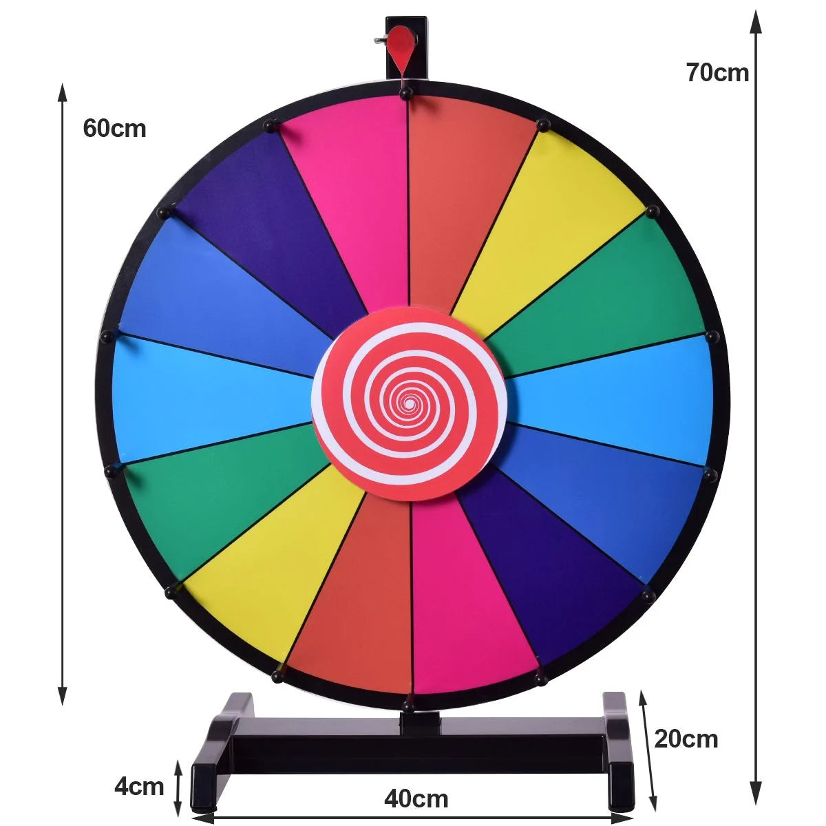  Tabletop Spinning Prize Wheel