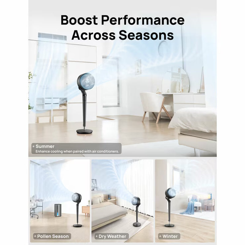  Smart Pedestal Fan with 3D Oscillation