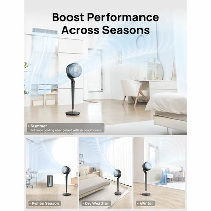  Smart Pedestal Fan with 3D Oscillation