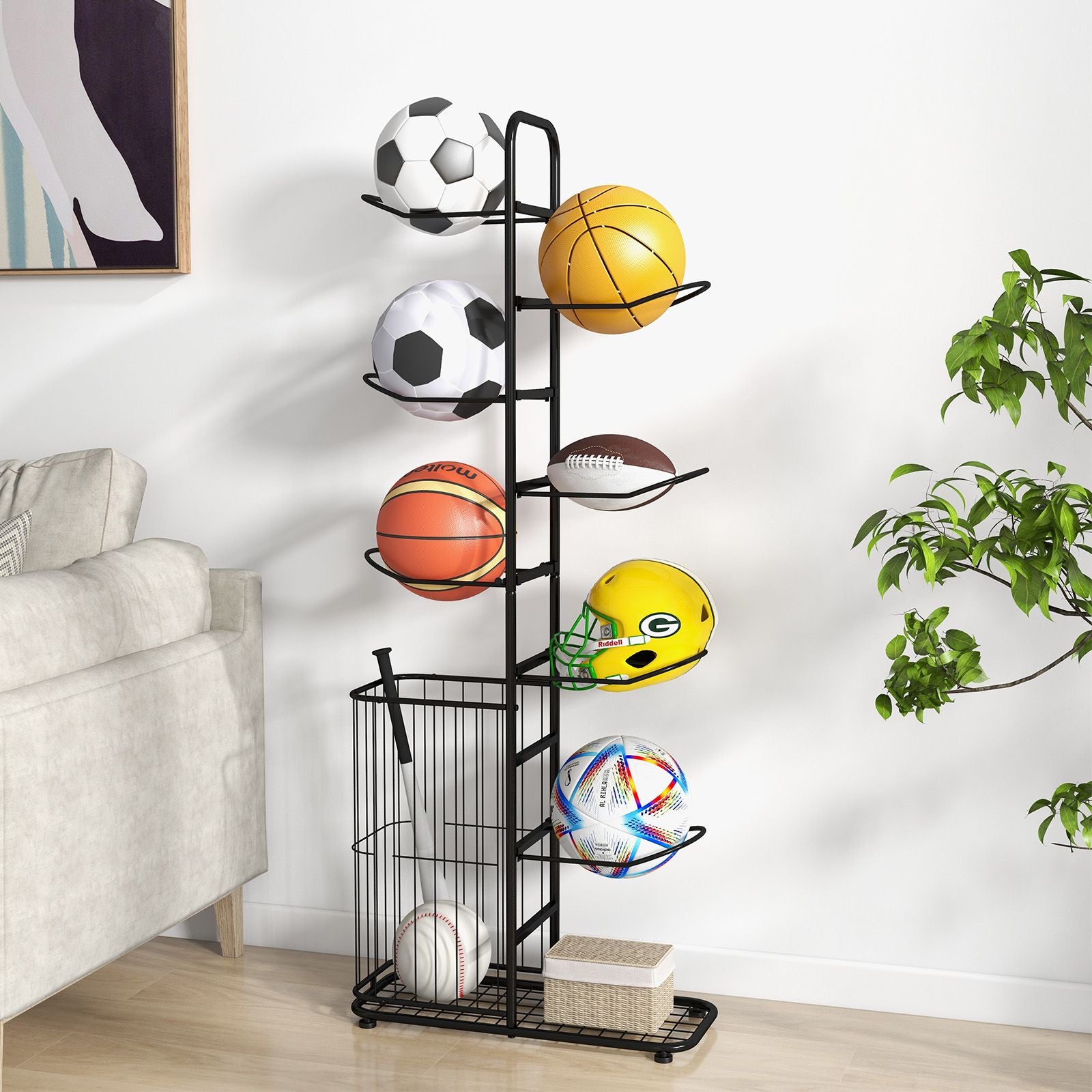 7-Tier Ball Storage Rack
