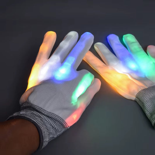  Party LED Rave Flashing Gloves 