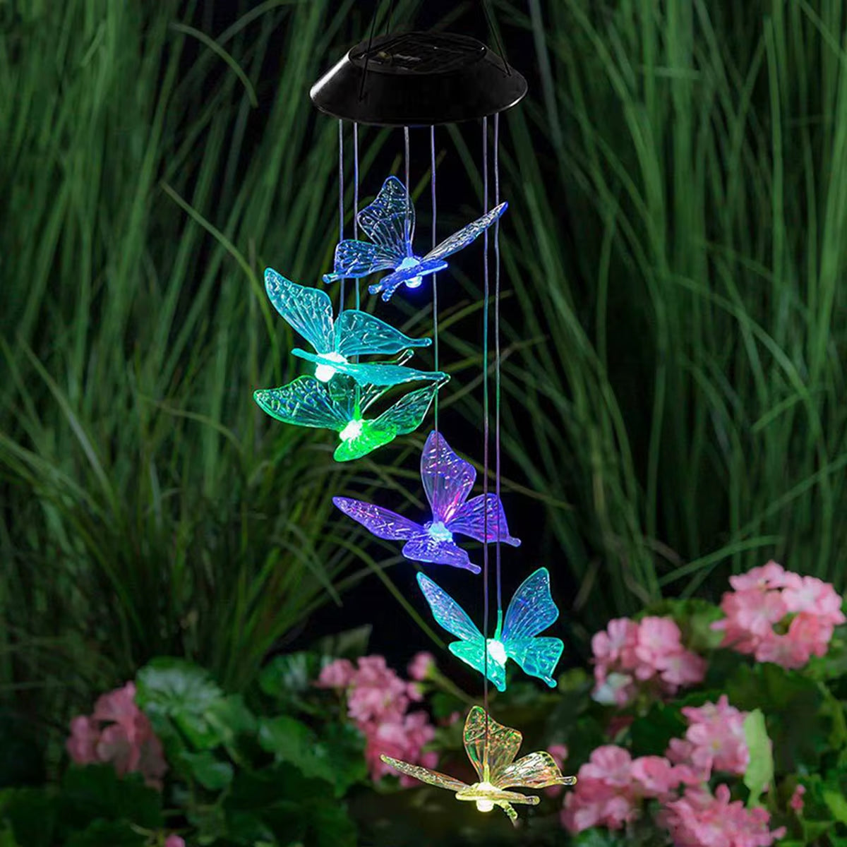 Butterfly Solar Wind Chime 