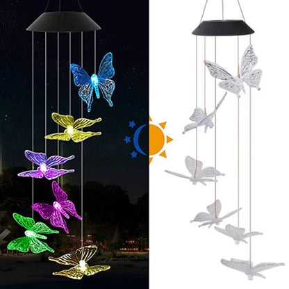 Butterfly Solar Wind Chime 